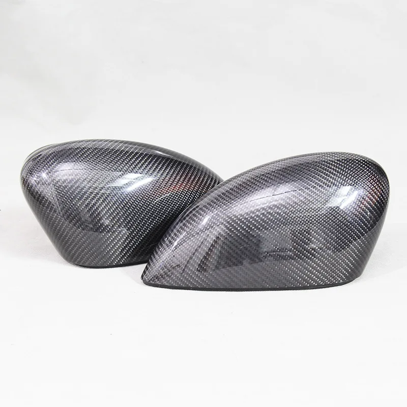 For Ford Fiesta MK7 09-15 Genuine Carbon Fiber Mirror Housing Rearview Mirror Cover Replacement