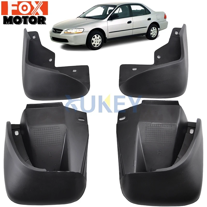 For Honda Accord 1998-2002 Mudflaps Splash Guards Front Rear Mud Flap Mudguards 1999 2000 2001 Set Molded Mud Flaps Accessories