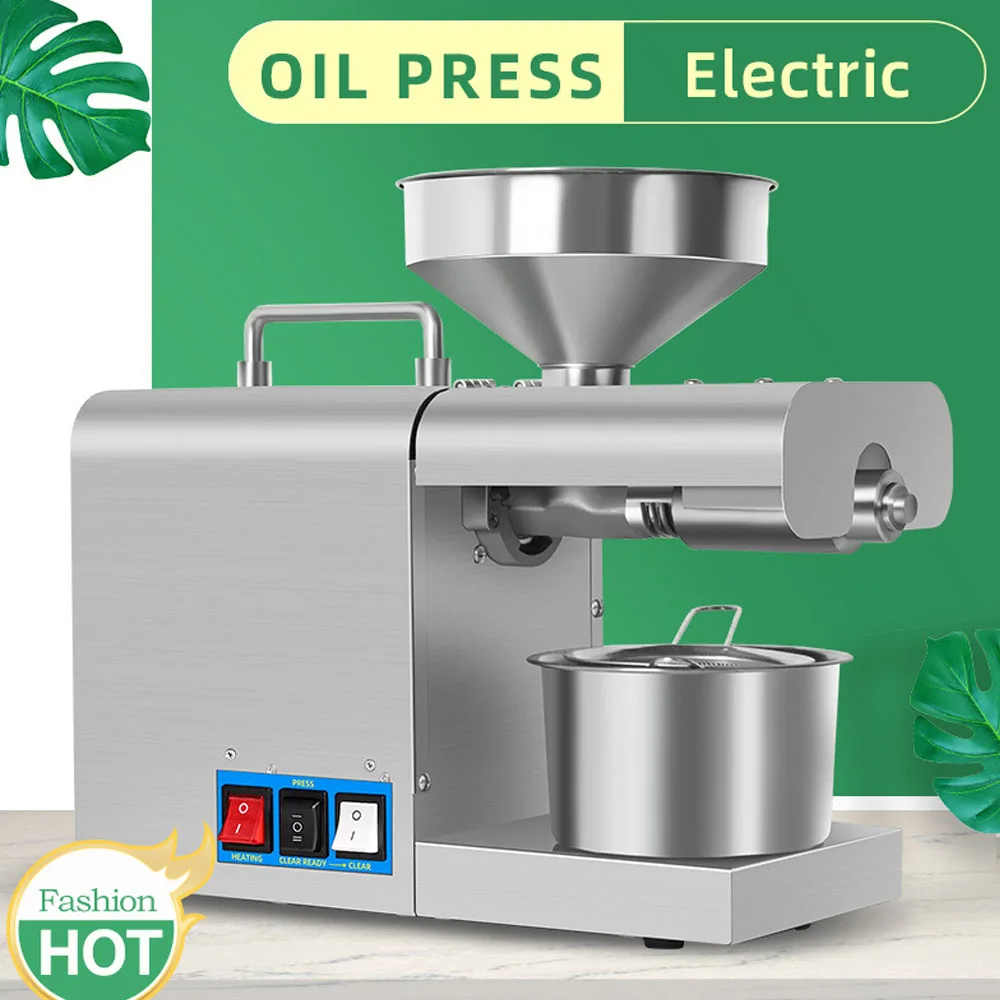 

220V/110VLinseed Olive Kernel Stainless Steel Intelligent Temperature Control Oil Press RG-311/RG-312 Hot and Cold Oil Press