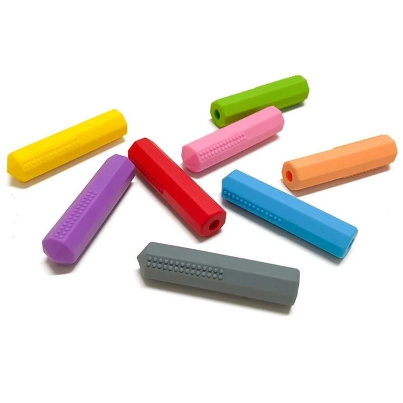 Soft Baby Teething Relief Pencil Toppers Chew Toy Sensory Chew Design For Infants And School Children 15UB