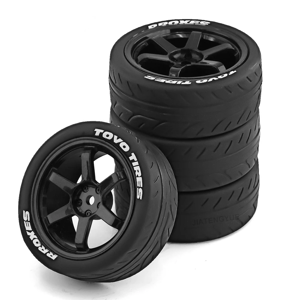 RC Car Wheels Tire For 1:10 TRAXXAS HSP HPI Kyosho Tamiya RCFans WRC TT02 TT021 XV01 Drift Competition Upgrade Tires