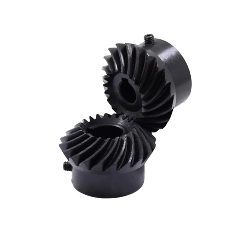 2pcs 45# Steel 1M 15T Spiral Bevel Gear M1 Modulus 1:1 90 Degrees Differential Gear Same Ratio Diameter