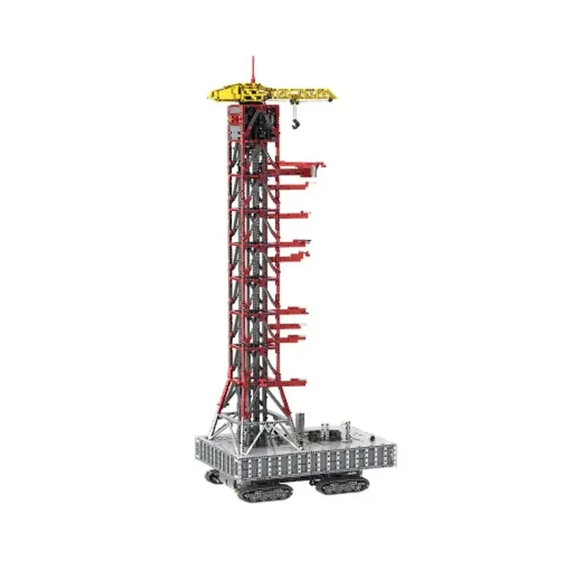 MOC-60088 Electric Orbiter Saturn V Rocket Tower Component Assembly Building Block Model 7706 Parts Building Blocks Children Toy