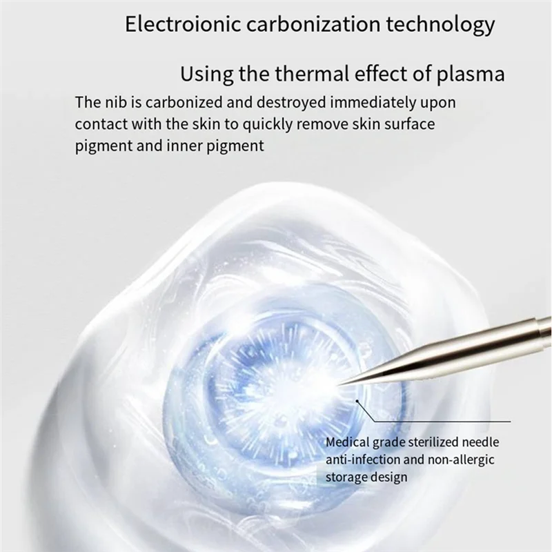 قلم اكتشاف مستقر الخلد قلم اكتشاف بالليزر أداة تجميل قلم اكتشاف غير مؤلم فضي رمادي مجموعة واحدة