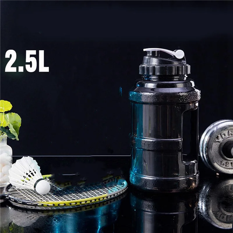 

A18E-2 Pcs 2.5L Large Water Bottle Ecofriendly Reusable Water Bottle For Men Women Fitness Gym Outdoor Cycing