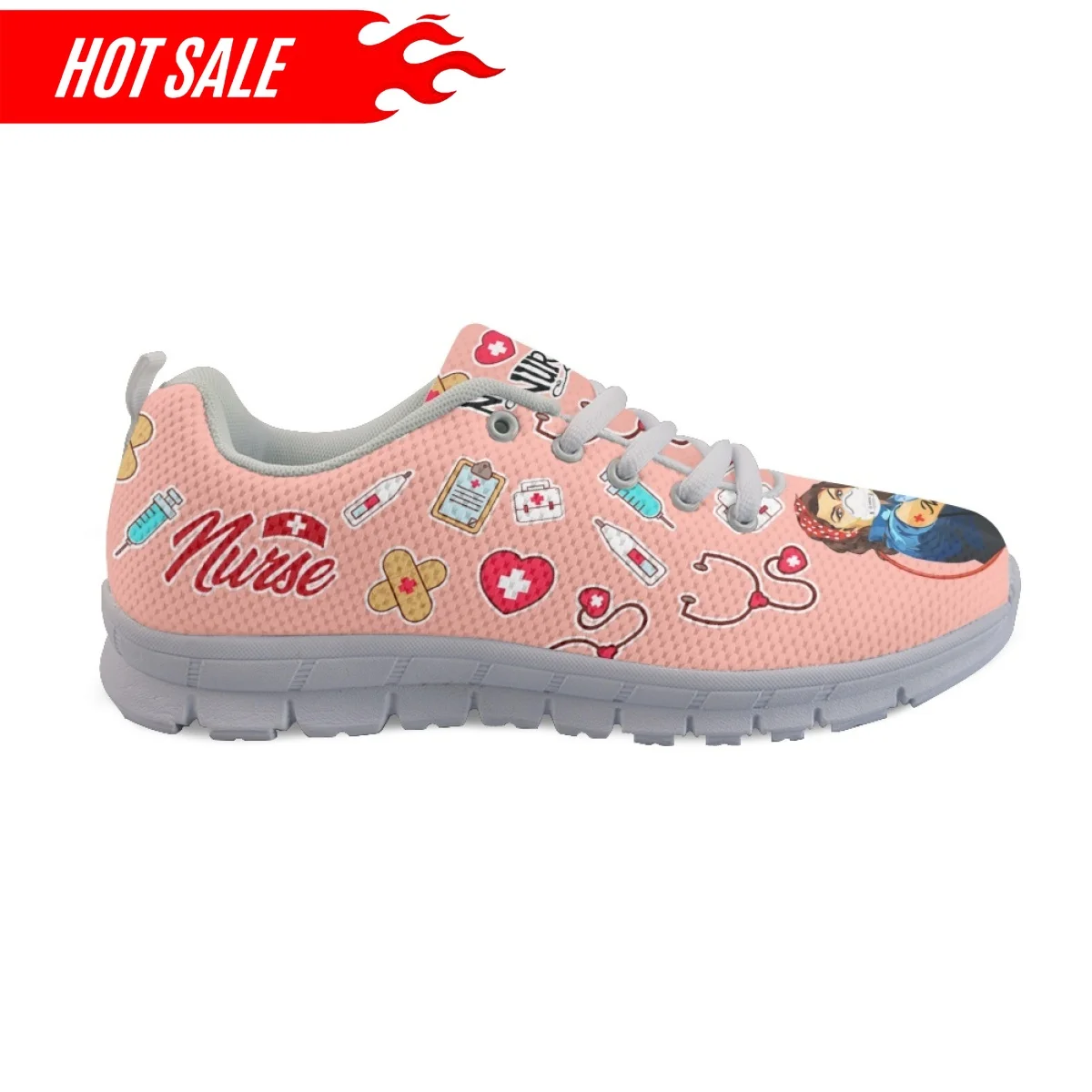 Fashion Women's Nurse Shoes Comfortable Casual Sneakers Medical Assitant Ladies Breathable Tenis Masculino Sports