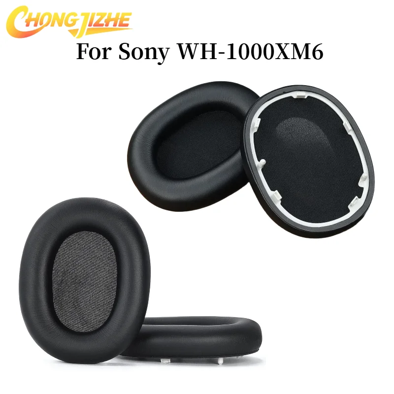 

CHONGJIZHE Replacement Protein Ear Pads For Sony WH-1000XM6 Headphones Soft Foam Ear Cushions High Quality repair parts
