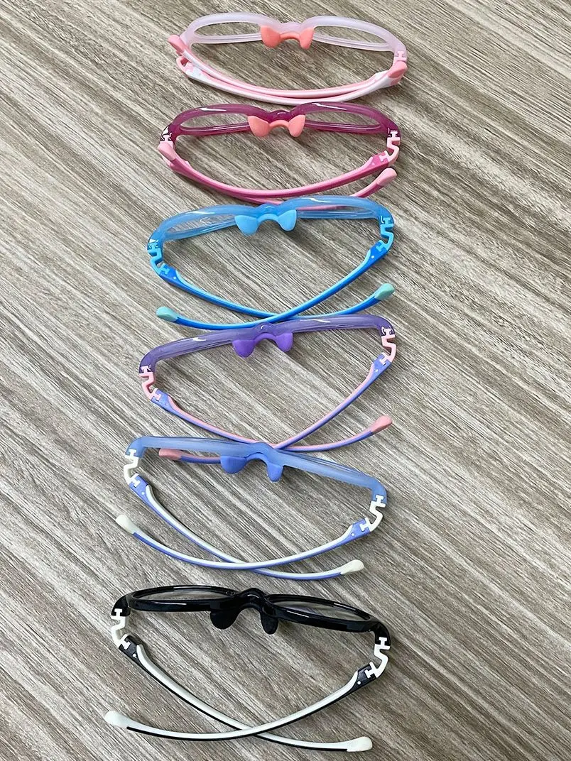 Kirka optyczne ramki okularów dla dzieci TR90 elastyczne okulary silikonowe dla dzieci okulary dla dzieci okulary gumowe dla dzieci różowy Unisex — zdjęcie 2