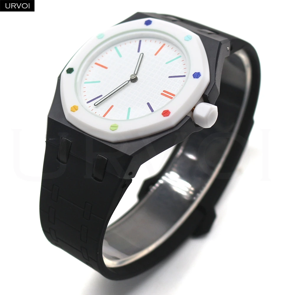 URVOI 2 in 1 Band for Swatch x AP Royal Pop Pocket Watch Switch to Wristwatch Case+Silicone Magnetic loop Strap Modern Design