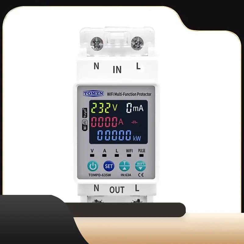 

TOMZN TUYA WIFI Smart Switch Smart Circuit Breaker TOMPD-63SW Kwh Metering Circuit Breaker-T44C