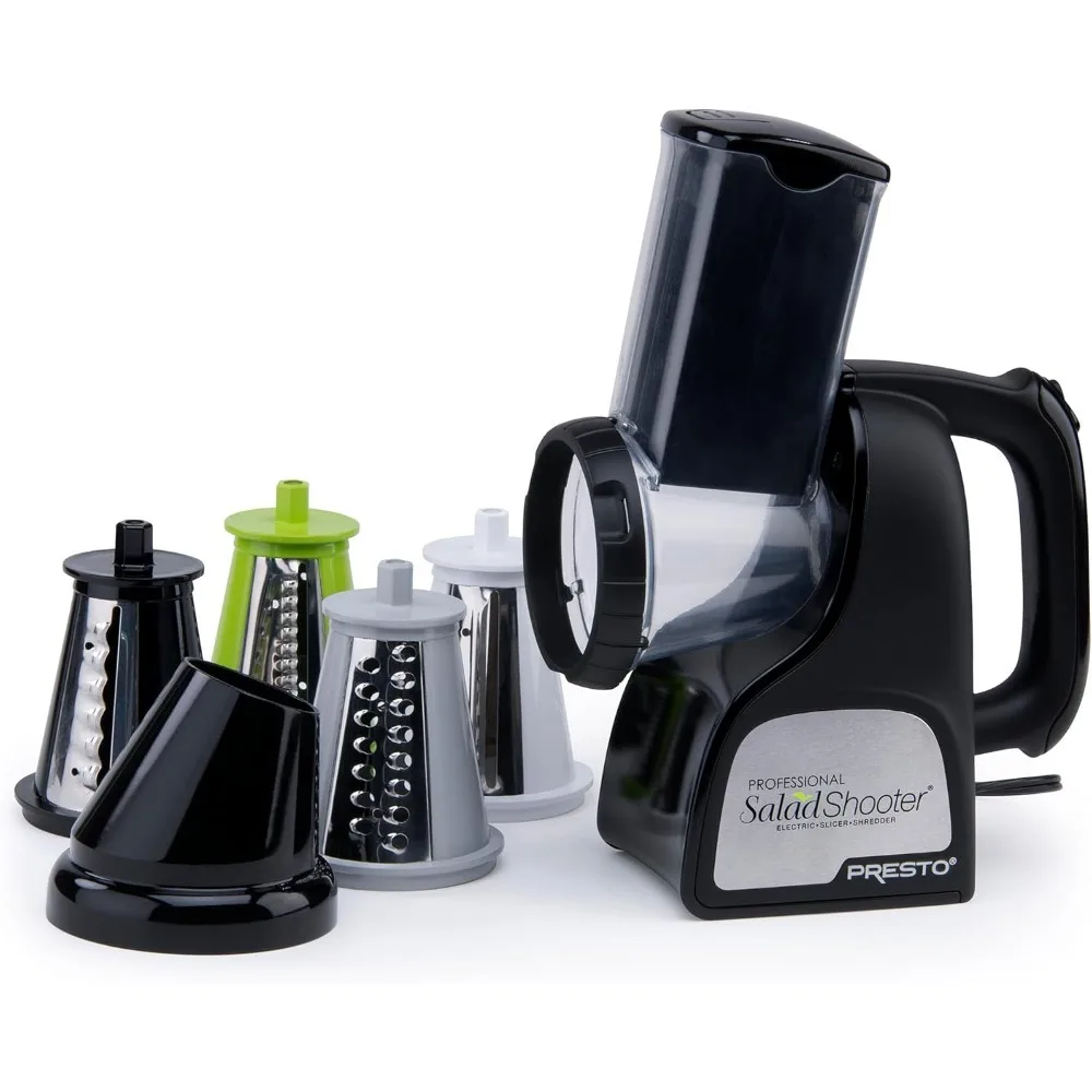 

Electric Slicer/Shredder, Easy to clean. Base wipes clean. Black,1 count
