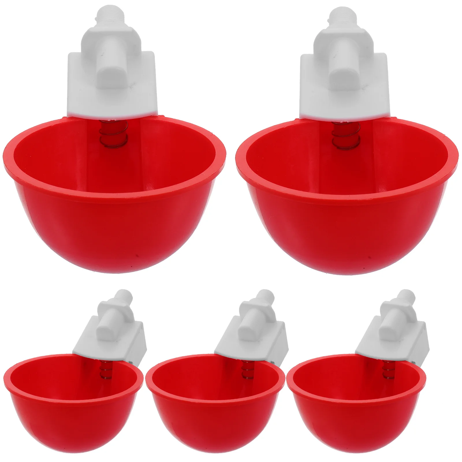 

1 set 1 Set Chicken Waterer Cups Automatic Poultry Feeder For Chickens Pigeons Quail Chicken Feeding Supplies Water Feeding Cups