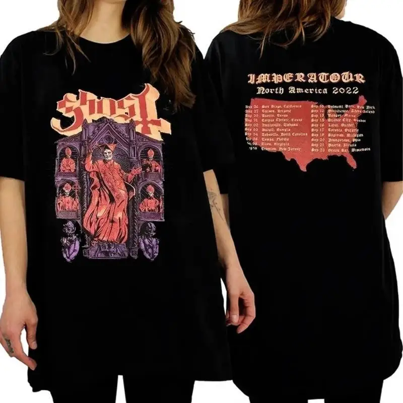 Retro Ghost Rock Band Tour Shirt 2022, Ghost North America Tour 2022 T-shirt