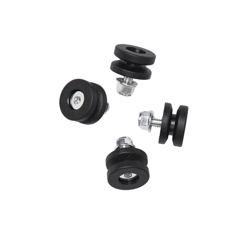 D0UC 4Pcs Antislip Rubber Grommets Featuring Quick Release for Easy Motorcycle Trunk Installation Universal