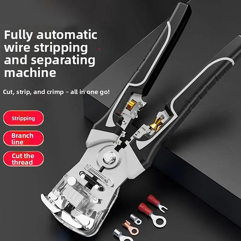 Multifunctional Automatic Wire Stripper Pliers Electrician Cable Crimping Cutting Tool For Household Hand Use