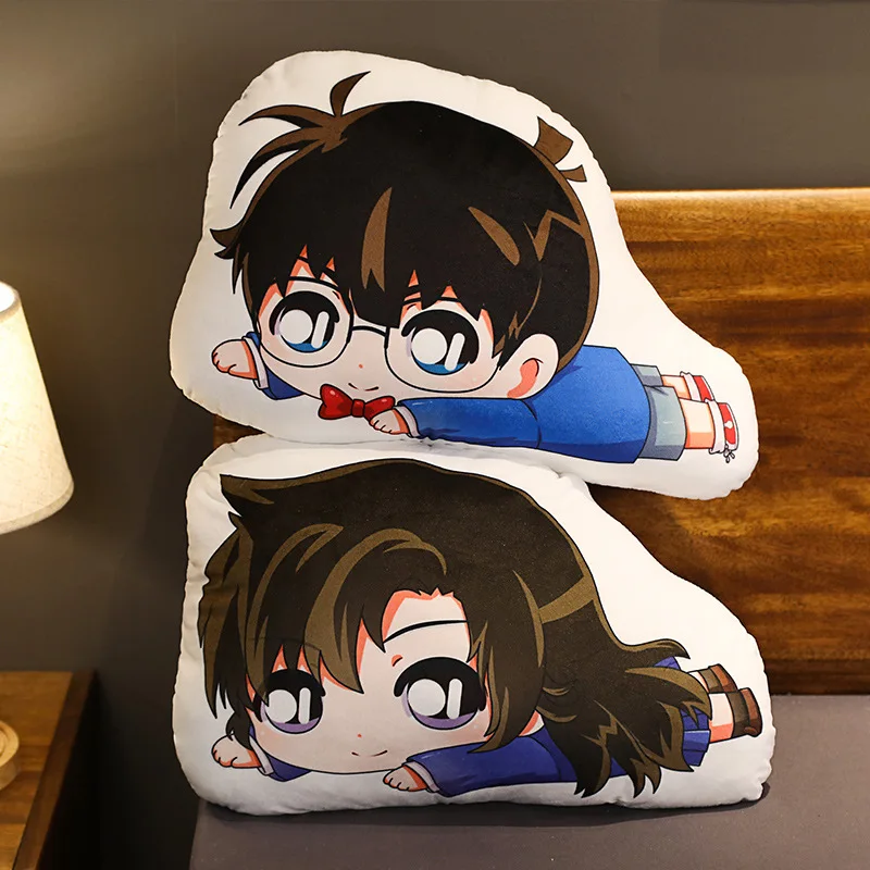 Cartoon Anime Detective Conan Sofa Cushions Pillows Conan Edogawa Kaitou Kiddo Kawaii Manga Peripherals Doll Toy