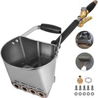 SucceBuy4Jet 3Hp Stucco Sprayer Plaster  Hopper Paint Spray Gun Wall Painting Concrete Tool for Painting Wall or Ceilings