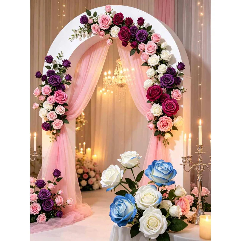 

Artificial Flowers Floral Wedding Party Festival Vase Home Decor Ornaments DIY Home Decoration Outdoor garden terrace decoration