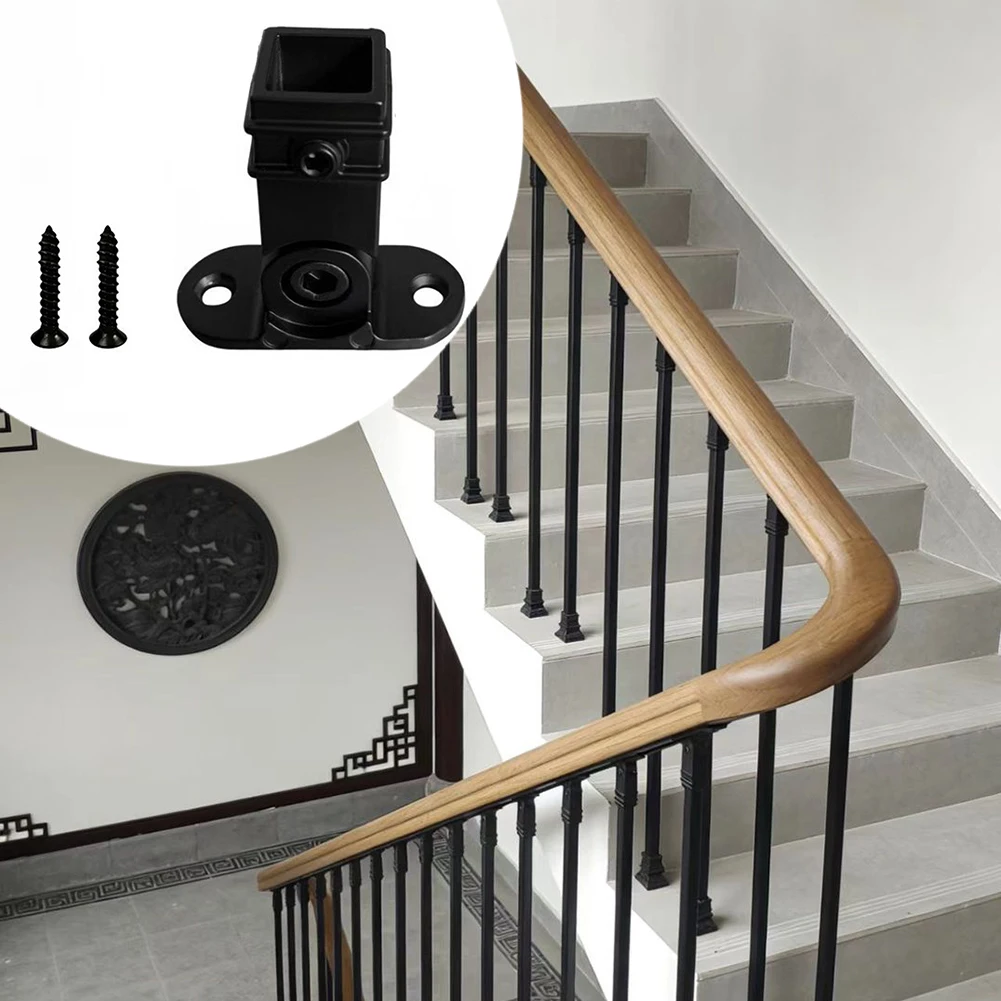 For Indoor Railing Post Assembly Kit in Aluminum Alloy with Flat Base Geometry and Height-Specific Positioning