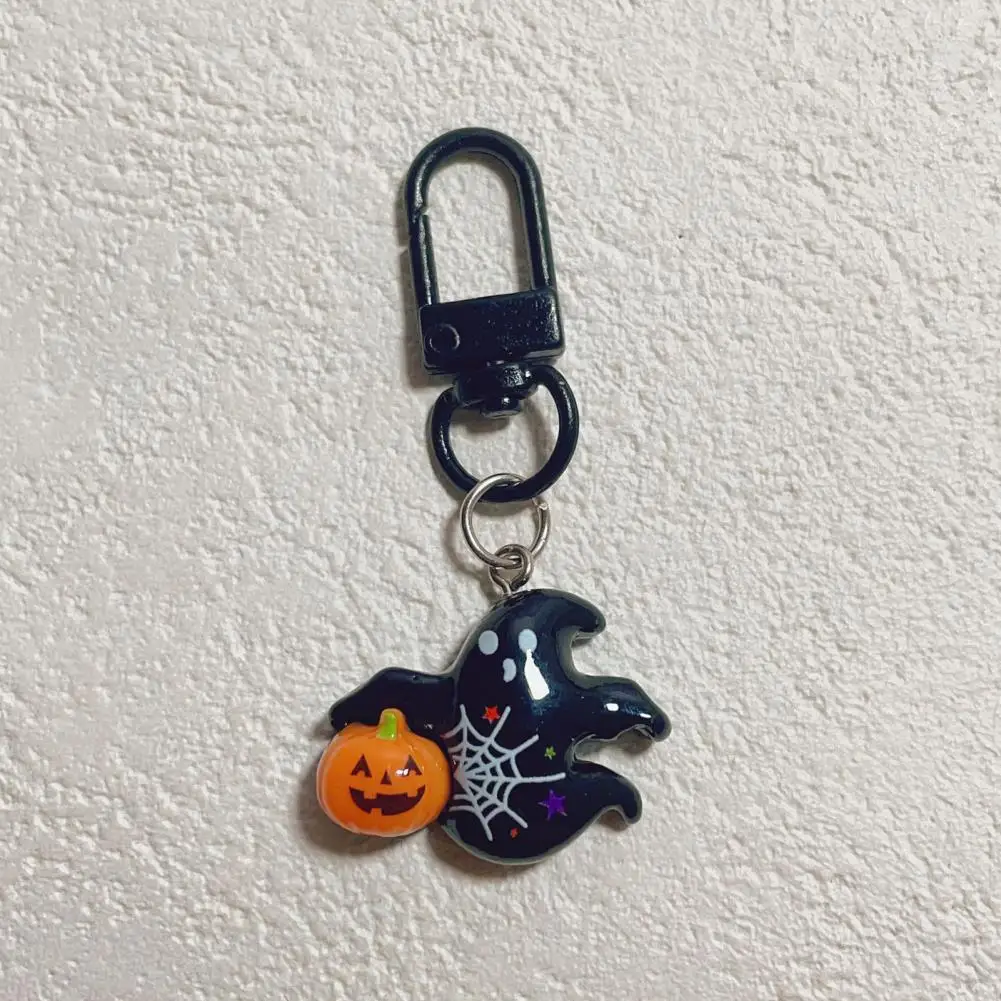 Long-lasting Keychain Design Ghost Keychain Spooky Halloween Keychain Set with Skeleton Ghost Witch Pumpkin Crossbones for Girls