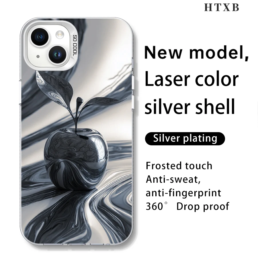 블랙 스테인드 애플 아이폰 17에서 11 프로 맥스 플러스로