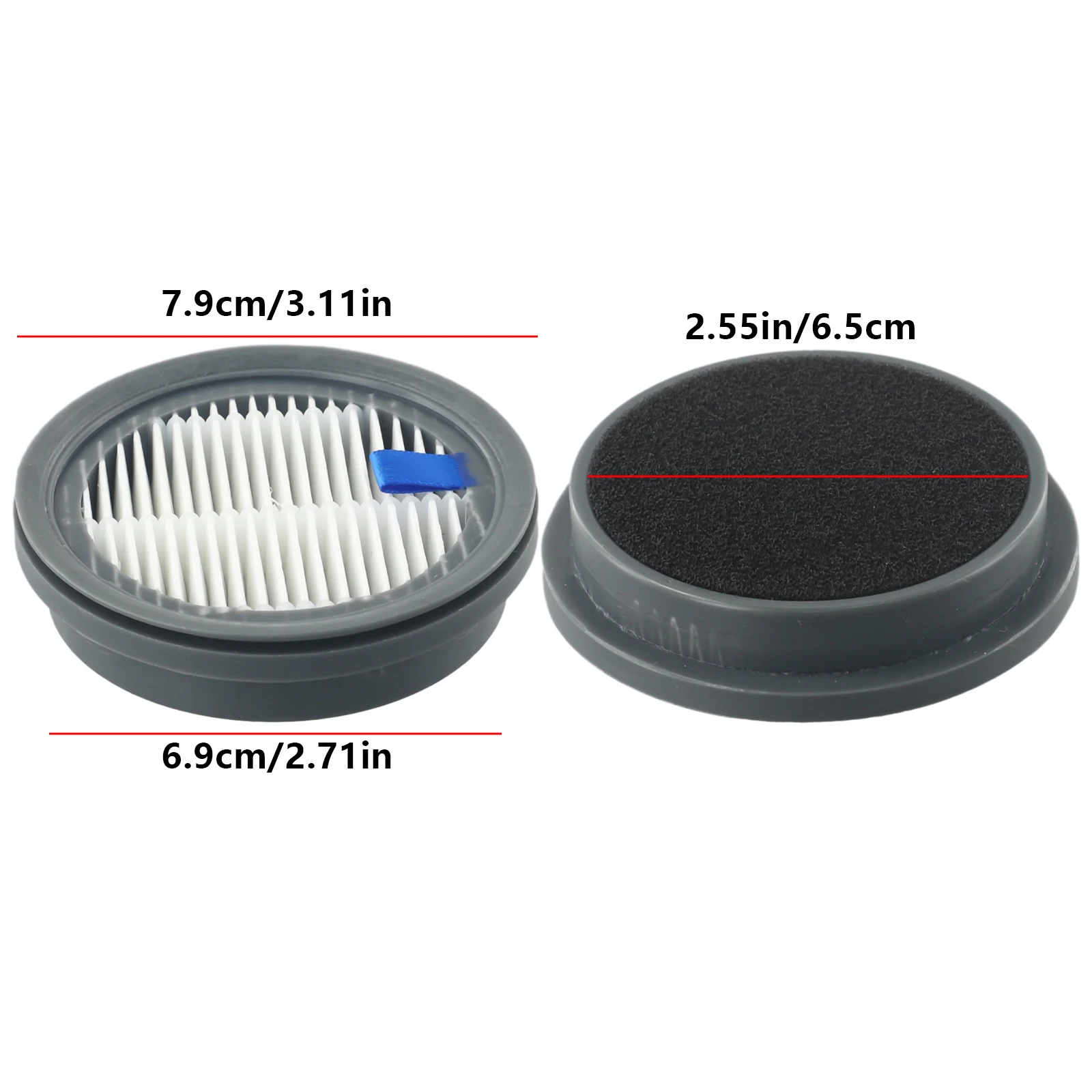 Replacement Filter With High Dust Collection Efficiency For Afoddon A200PRO For NEQUARE S12 Cordless Vacuum Cleaner