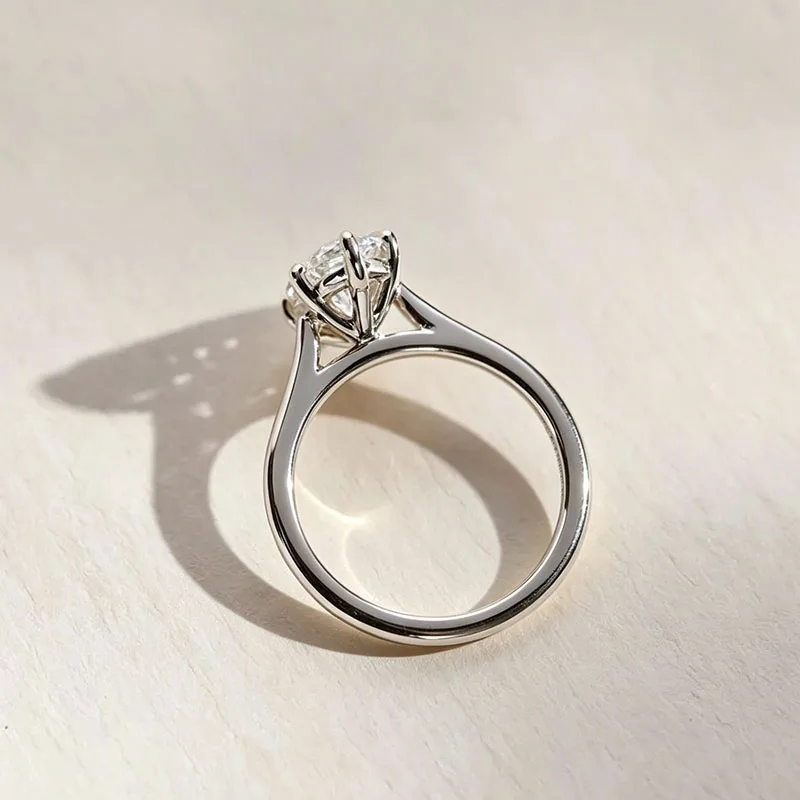Platin 950 CVD Laborgezüchteter Diamantring 2 Karat Marquise-Schliff IGI-zertifiziert E VS1 Verlobungs- und Ehering Luxuriöser Edelschmuck – Detail 7