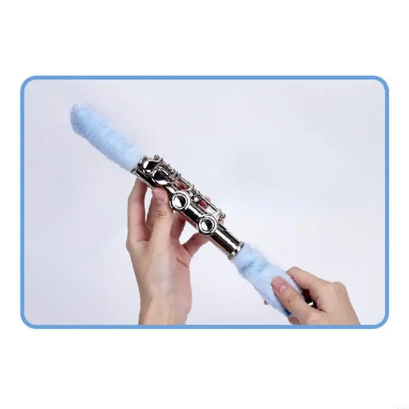 2Pieces Wind Instrument Maintenance Cloth Effective Absorbent Cotton Pad 