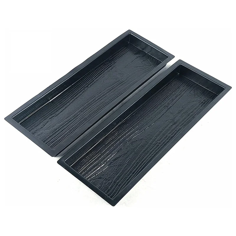 

ABFS Concrete Molds, Wooden Boards Shape Concrete Mould, DIY Plastic Molded Paving Mold, Garden Stepping Stone Mold , 4 Pack