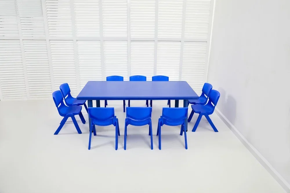 2026 Height Adjustable Children Table And Chair Large Storage Children Study Desk Kids Study Table With Storage Drawer Led