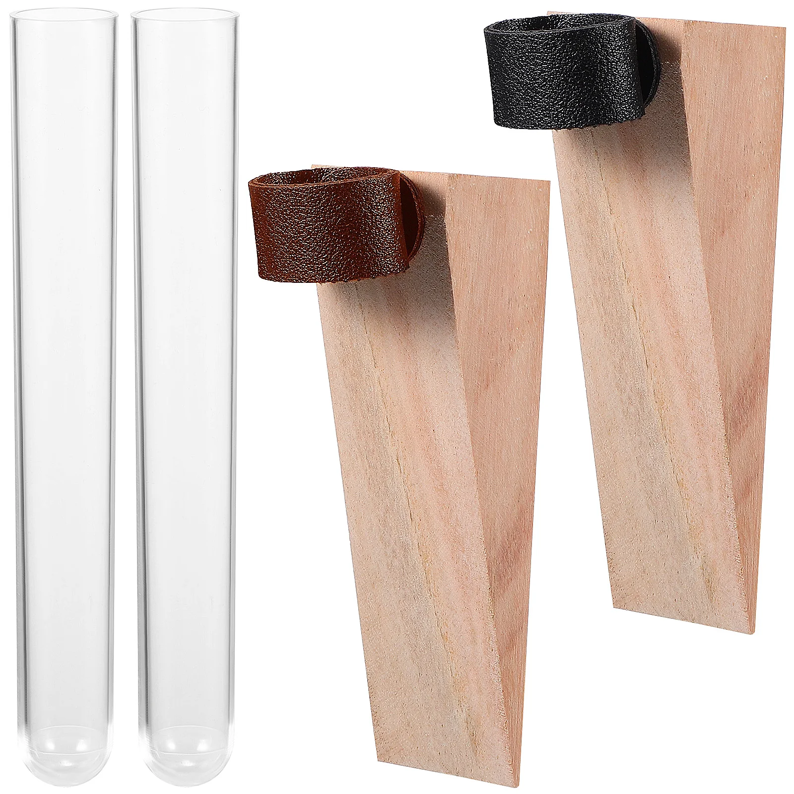 

2 Sets Hydroponic Vase Wall Hanging Plant Holder Indoor Glass Flower Rack Test Tube Propagation Station Air Plant Wall Mount