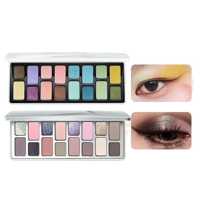 Chéeryep  Eyeshadow Palette 16 Color Neutral Eye Shadow Plate Make Up Earth Color Matte Glitter Vegan,Cruelty-free Makeup