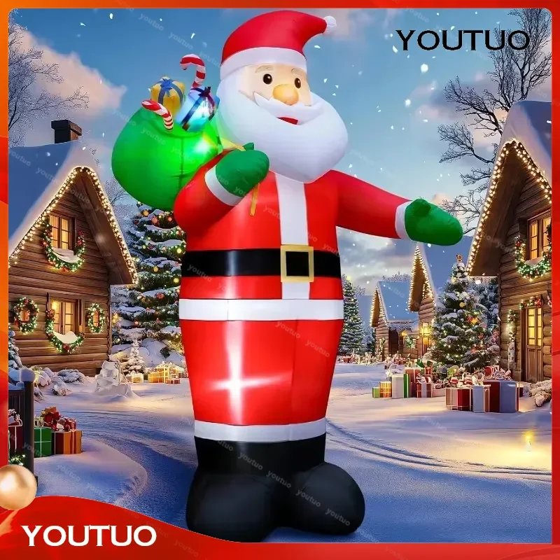 for Customization Santa Claus LED Light Inflatable Outdoor Christmas Decorations Christmas Inflatables Decorations