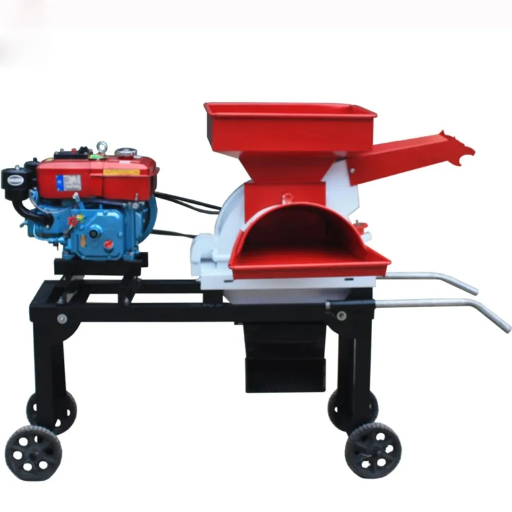 Electric and   Animal Feed hay Grass Chopper and Chaff Cutter hay Grass Cutter Mower Livestock Feed Crusher Machine