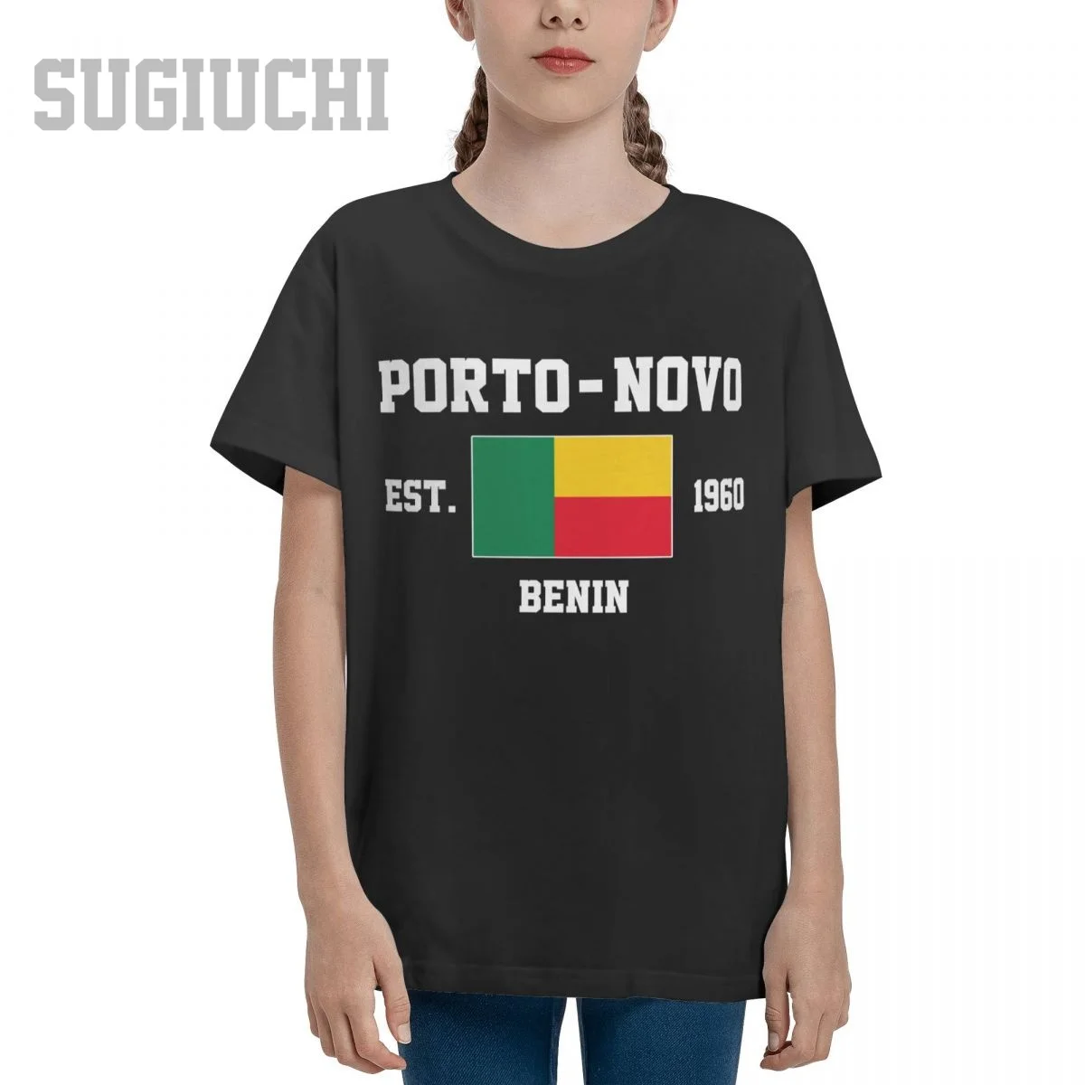 Unisex Youth Boy/Girl Benin EST.1960 Porto-Novo Capital T-shirt Kids tshirt tee 100% Cotton T Shirt o-neck short sleeve Children