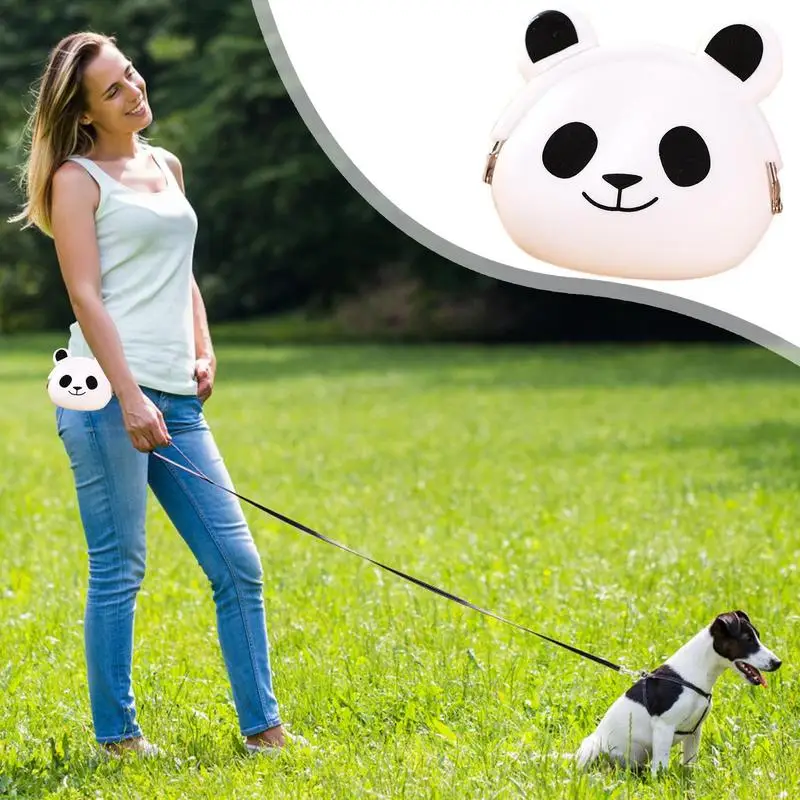 Pet Treat Bag Silicone Pet Feed Snack Reward Pocket Dog Food Dispenser Waterproof Fanny Pack For Walking Training Reward