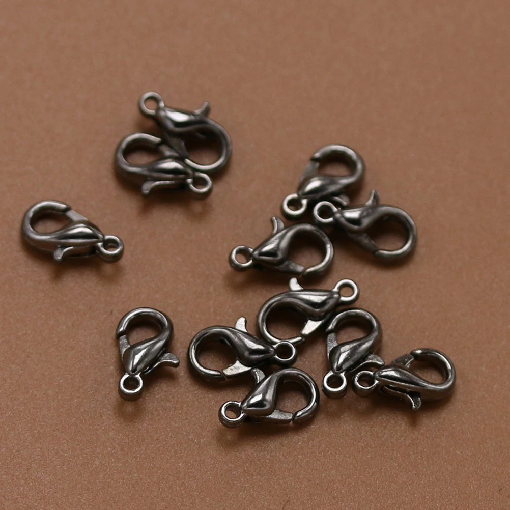 

100 Pcs Lobster Clasp Accessories Bracelet Alloy Jewelry Making Clasps for Necklace