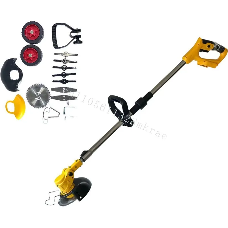 

New multifunctional small household handheld lawn mower lithium battery DIY OEM customizable foreign trade electric brush cutter