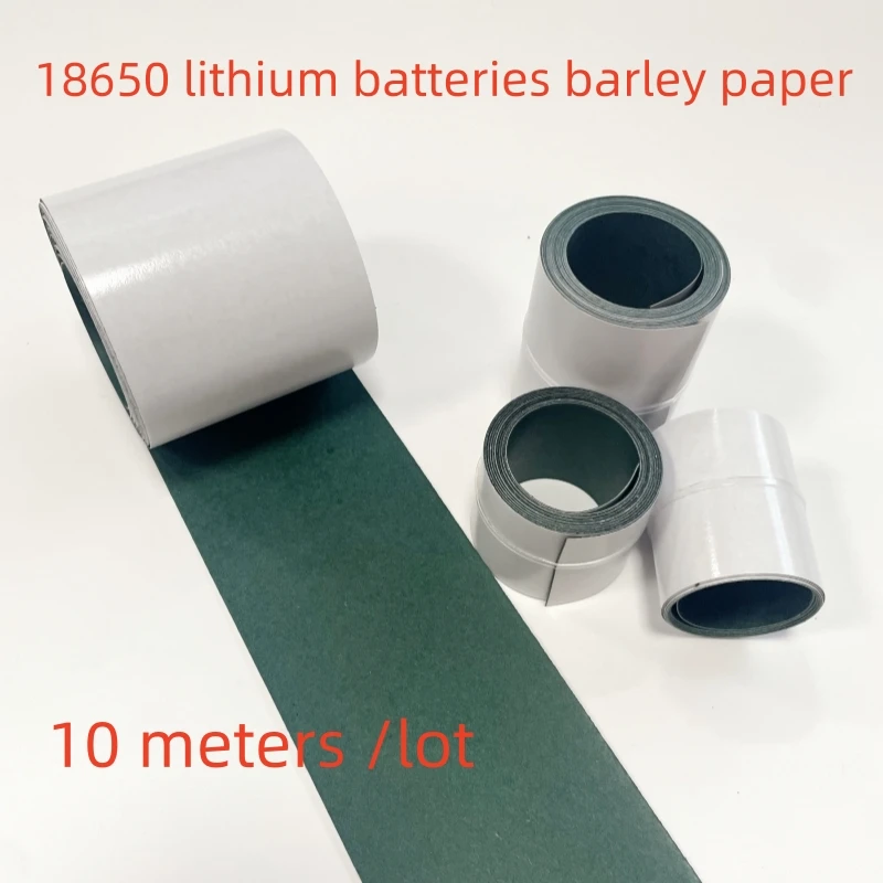 10 Meter 18650 Li-ion Battery Insulation Gasket Barley Paper Pack Cell Insulating Glue Patch Electrode Insulated Pads 0.2mm