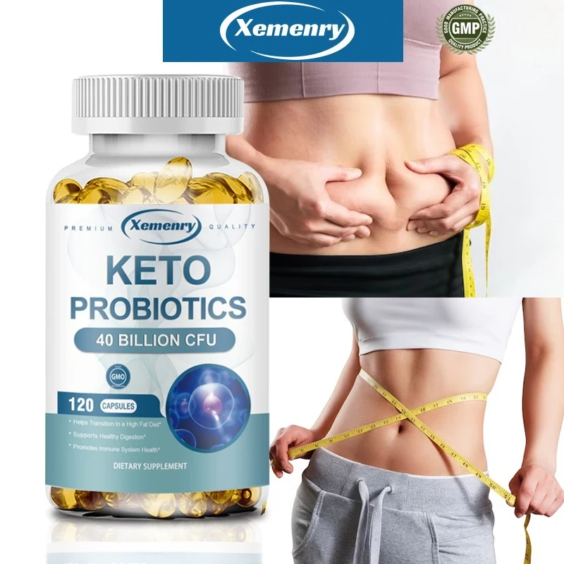 Keto Probiotic Capsules - Suppresses Appetite, Promotes Metabolism, and Improves Digestion and Gut Health