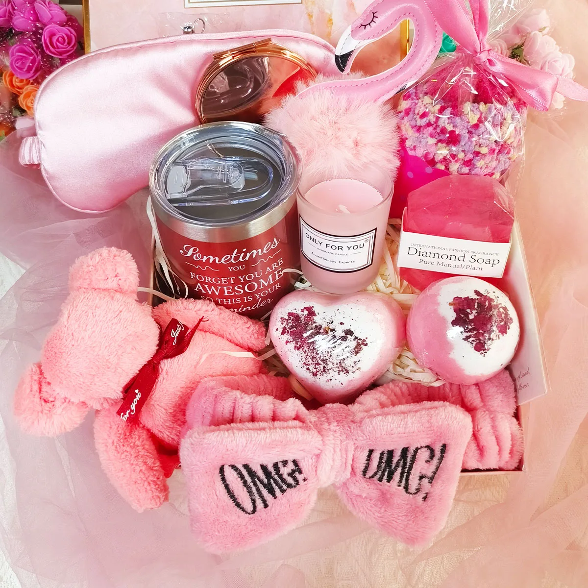 

Women Valentine's Gifts Set Birthday Gifts for Girls Spa Self Care Gift Set Birthday Christmas for Wife Mom Sister Girlfriend