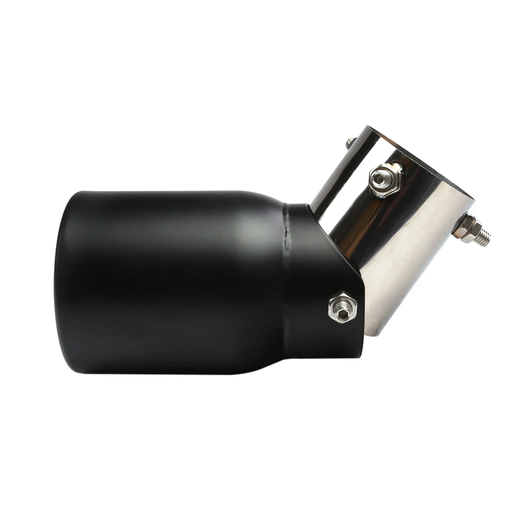 RVS Uitlaat Tip 63mm/3.5 "89mm Verstelbare Universele Fit voor Auto SUV Enkele Rolrand Uitlaatpijp Tip met Bolt-On