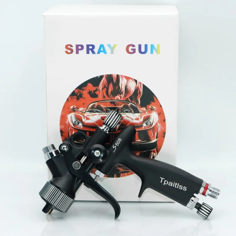 hvlp-s505-spray-gun-with-adapter-and-mix-tank-car-repair-paint-spray-guns-13-and-nozzle-for-painting-water-based-air-spray-gun
