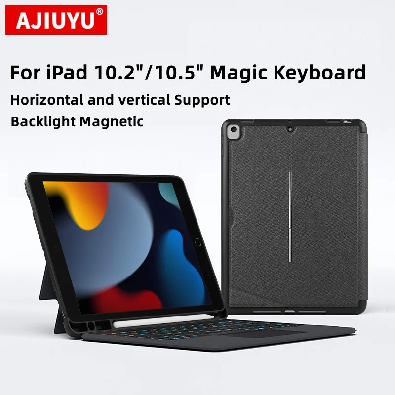 

Magic Keyboard For iPad 10.2 inch 9th 8th 7th Air3 10.5 Air 5 4 2022 2021 2020 Pro 11 12.9 Voice Case With Trackpad Magnetic