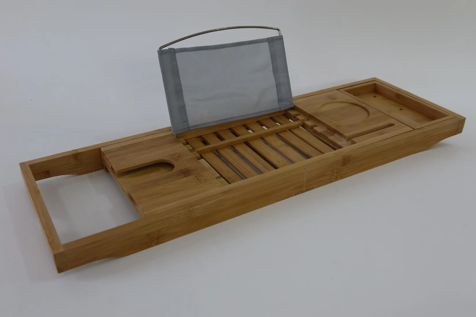 Bamboo Home Bathtub Shelf Bath Caddy Extendable Bamboo Bath Tray