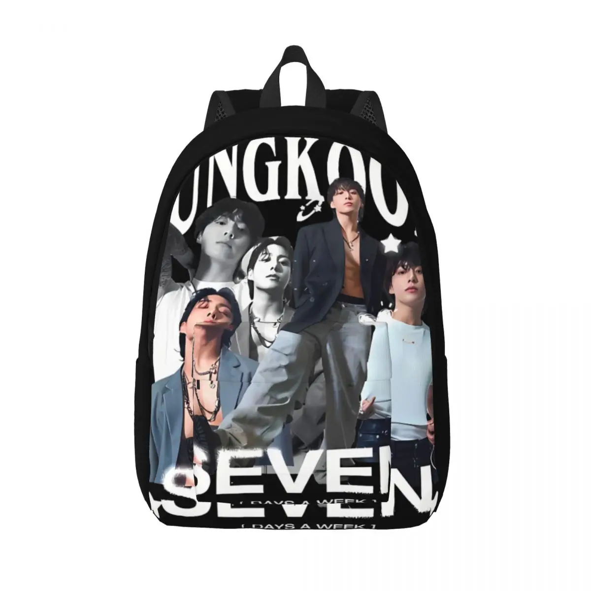 Jungkook Seven Storage Bag Jungkook Girl Kid Portable High School For Gifts Sturdy Shoulder Children\'s Bags