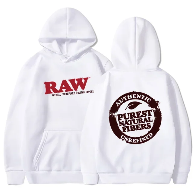 RAW Fashion Hoodie Men\'s Sweatshirt Polar Fleece Hooded Harajuku Hip Hop Casual Men\'s Ladies Hoodie High Quality Pullover Hoodie