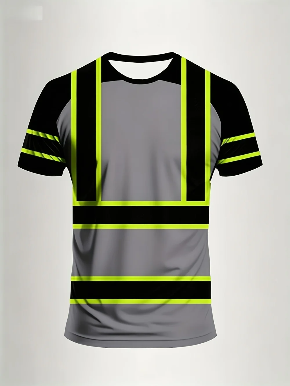 Neues 2026 Sommer Herren Sicherheits-Arbeits-T-Shirt Schnelltrocknend Grün Neutrale Kleidung Kurzarm Oberteile Tees Arbeitskleidung Komfort Herrenbekleidung – Detail 7