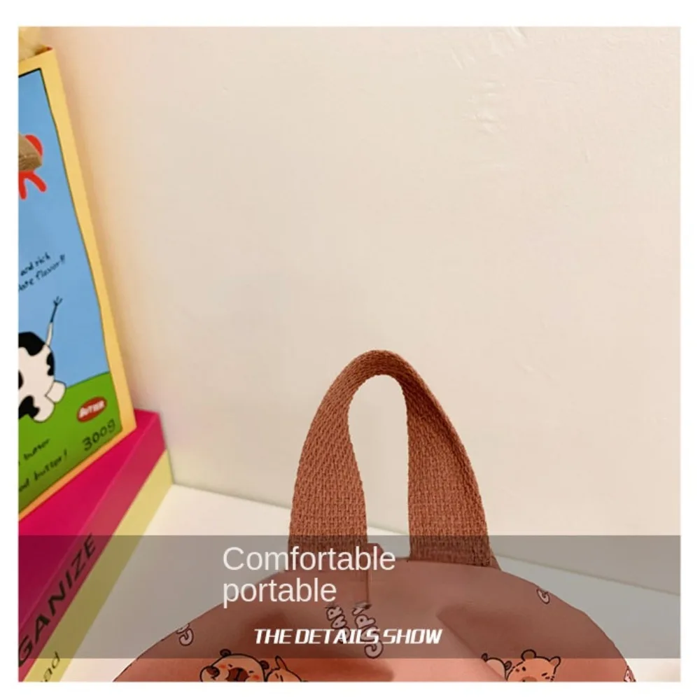 New Large Capacity Capybara Backpack Cartoon Ultra-light Student Schoolbag Breathable Nylon Book Bag