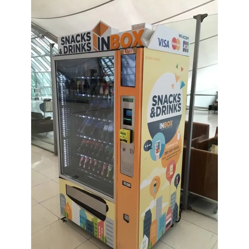 ماكينة بيع الآيس كريم بتصميم جديد لعام 2021 (تشغيل ذراع الروبوت، آيس كريم ناعم/زبادي مجمد + دعم فيديو عبر الإنترنت)